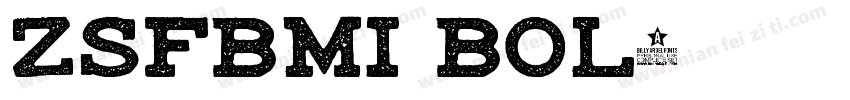 zsfbmi bol字体转换